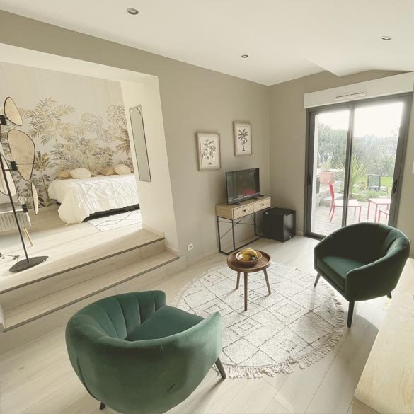 galerie-villa-dunette-salon1 Salon lumineux de La Dunette, chambre d'hôtes à Vaux-sur-Mer